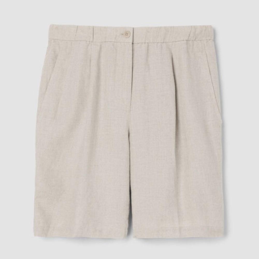 NWT Eileen Fisher Organic Linen Shorts XL